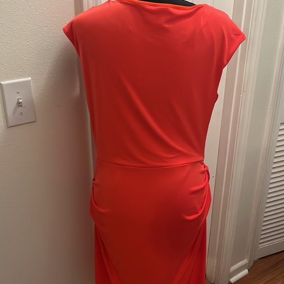 New York & Company orange toga style dress - Picture 5 of 8